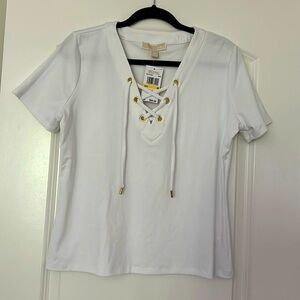 Women’s Michael Kors White Top Brand New w/ Tags Size Medium